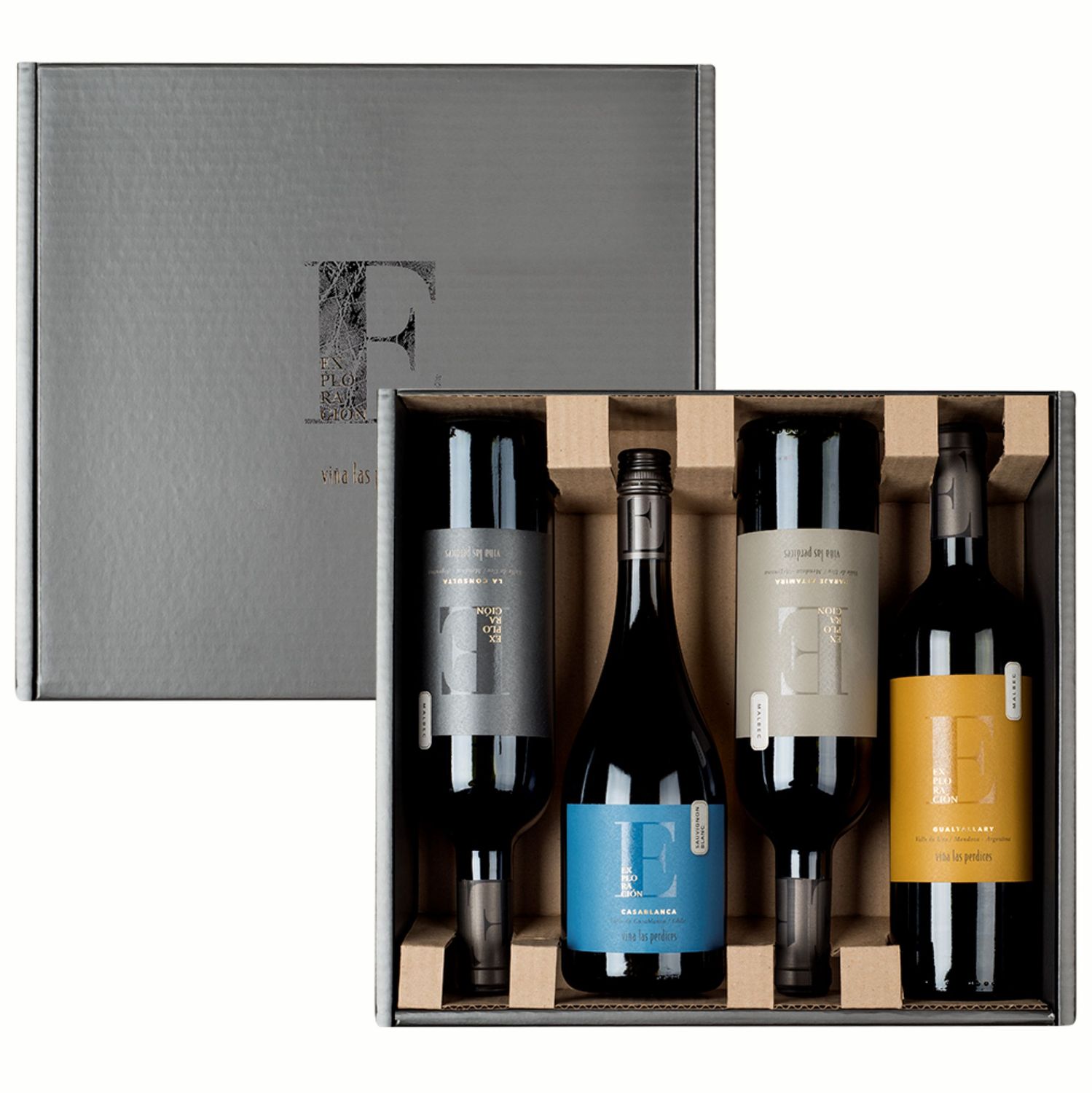 E. LAS PERDICES EXPLORACION 3 MALBEC + 1 SAUVIGNON BLANC 4x750cc