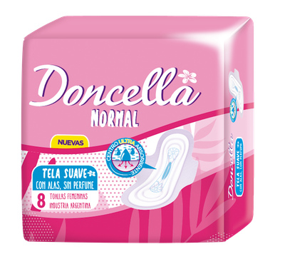 DONCELLA TOALLAS FEM NORMAL S/DES x8und