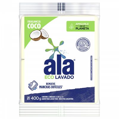 ALA JABON BARRA ECOLAVADO 2x200gr