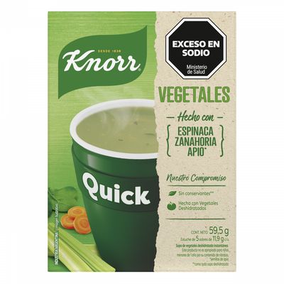KNORR SOPA QUICK SOBRE VEGETALES APIO x5gr