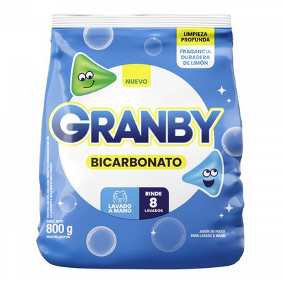 GRANBY POLVO LAV MANO LIMON x800gr