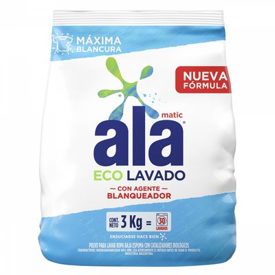 ALA POLVO MATIC CORE ECOLAVADO x3kg