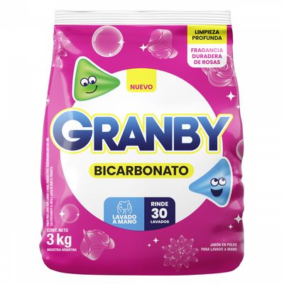 GRANBY POLVO LAV MANO ROSAS x3kg