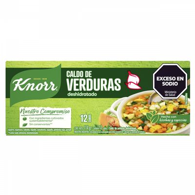 KNORR CALDO VERDURAS x12 CUBOS