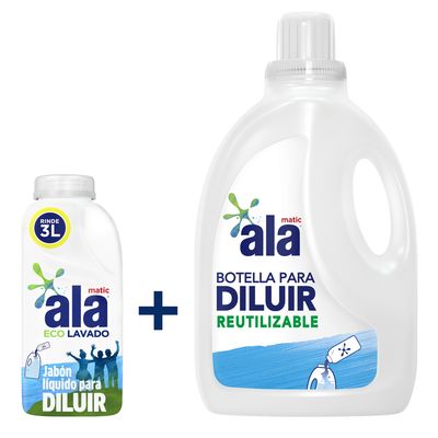 ALA LIQ P/DILUIR BE ECOLAVADO x500ml + BOT 3lt VACIA