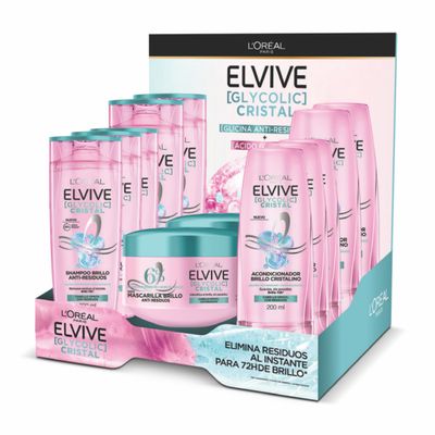 EXHIBIDOR ELVIVE G CRISTAL MOSTRADOR COMPLETO