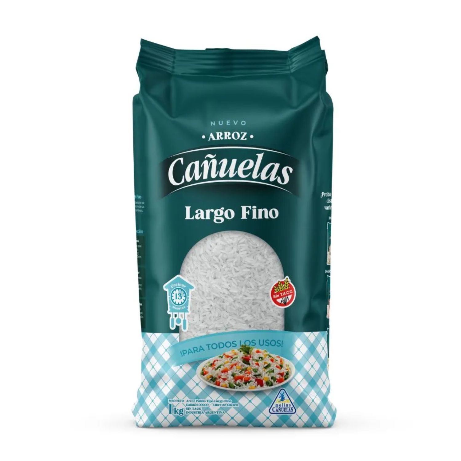 ARROZ GRANO LARGO CAÑUELAS x1kg