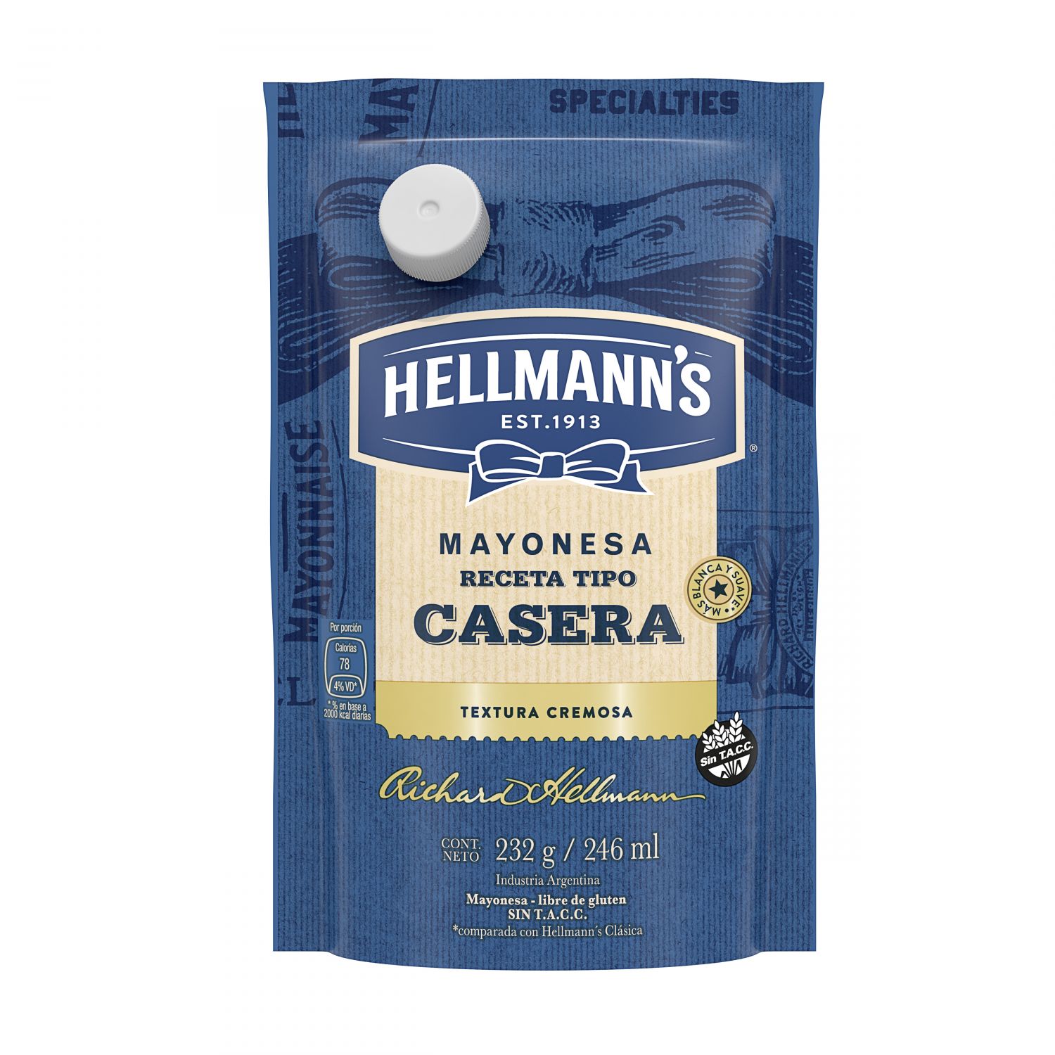HELLMANNS MAYONESA RECETA TIPO CASERA D/P x232grs