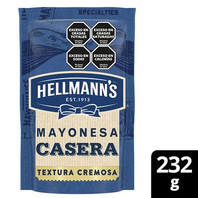 HELLMANNS MAYONESA RECETA TIPO CASERA D/P x232grs