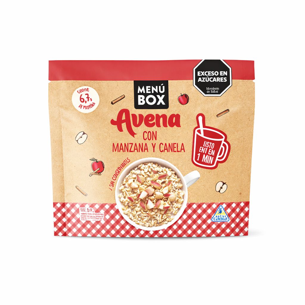 MENU BOX AVENA MANZANA Y CANELA SOBRE x59gr