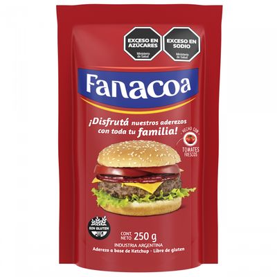 FANACOA KETCHUP S/TACC D/P x250grs