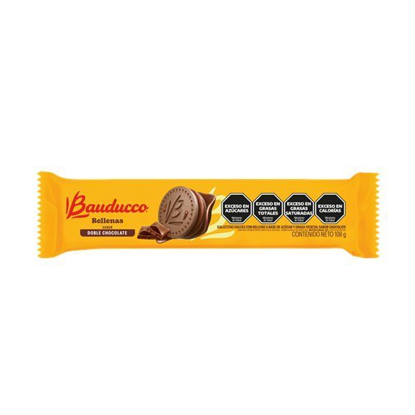 BAUDUCCO GALLETITA RELLENA CHOCOLATE x108grs