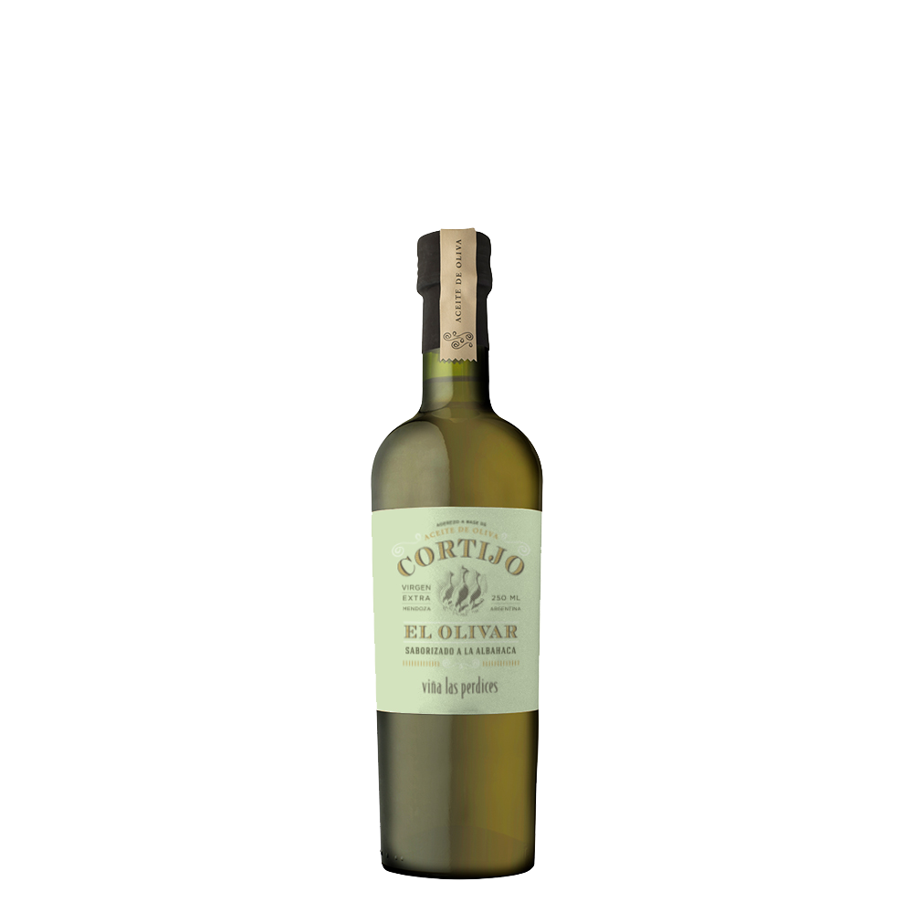 CORTIJO ACEITE DE OLIVA CON ALBAHACA x250cc