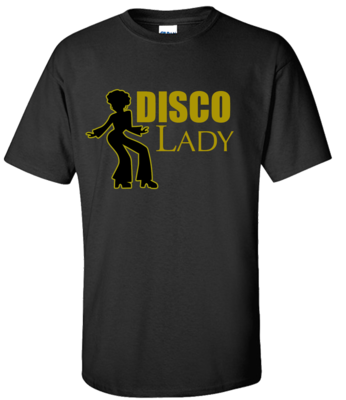 LA WINN "DISCO LADY T-Shirt BLK