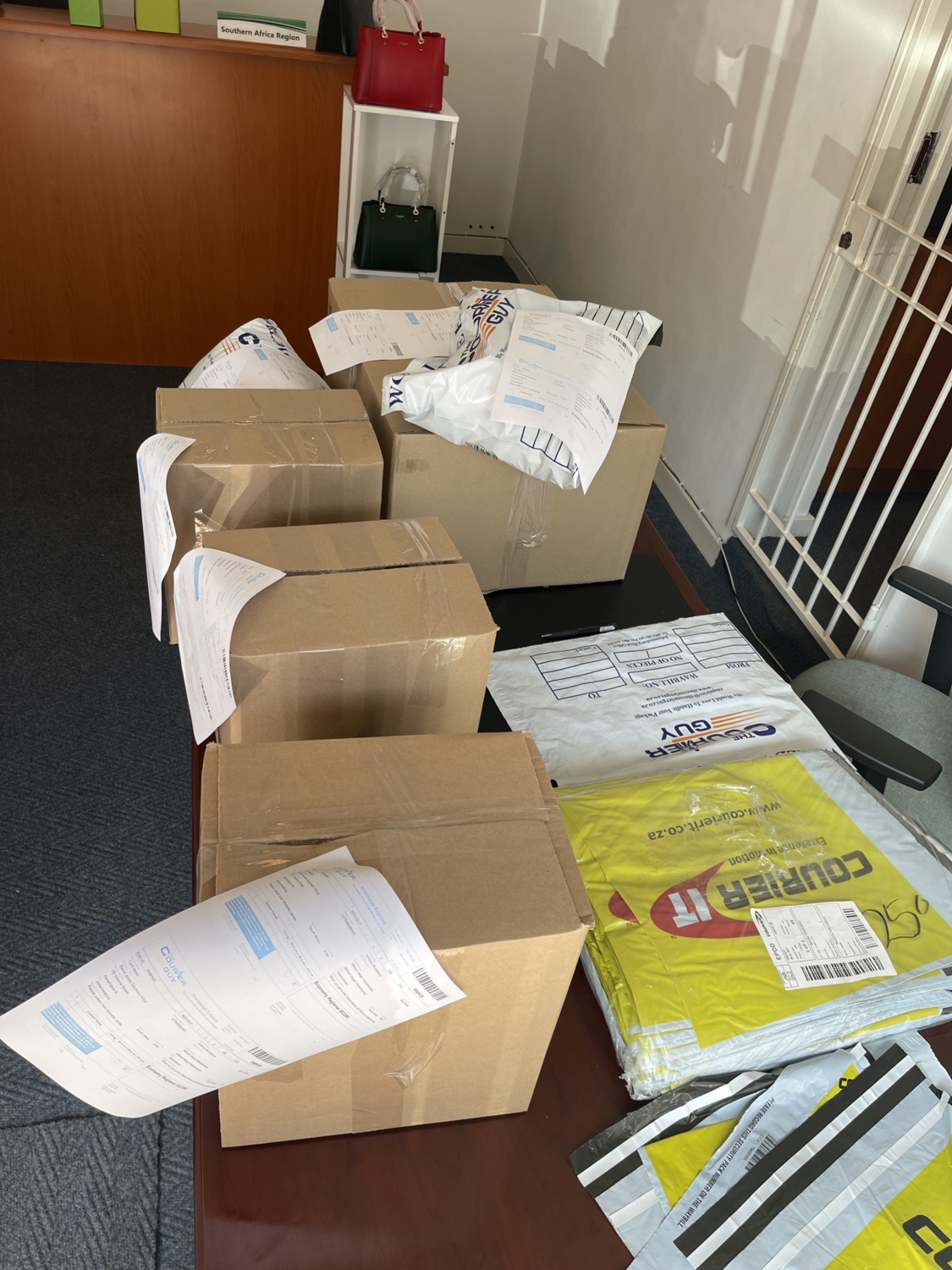 Monday mornings are a nightmare with deliveries to be done across all local provinces and international destinations!