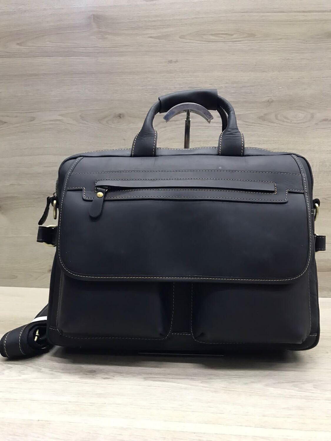 High Quality Full Grain Leather Laptop Bag