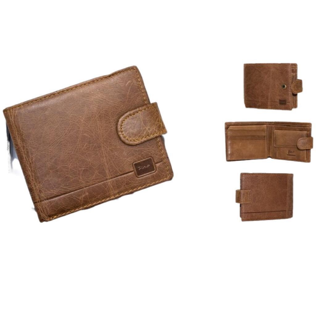 Camel Mountain Leather Wallet