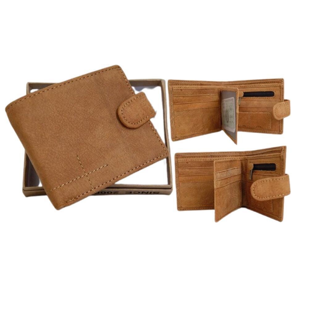 Camel Mountain Leather Wallet