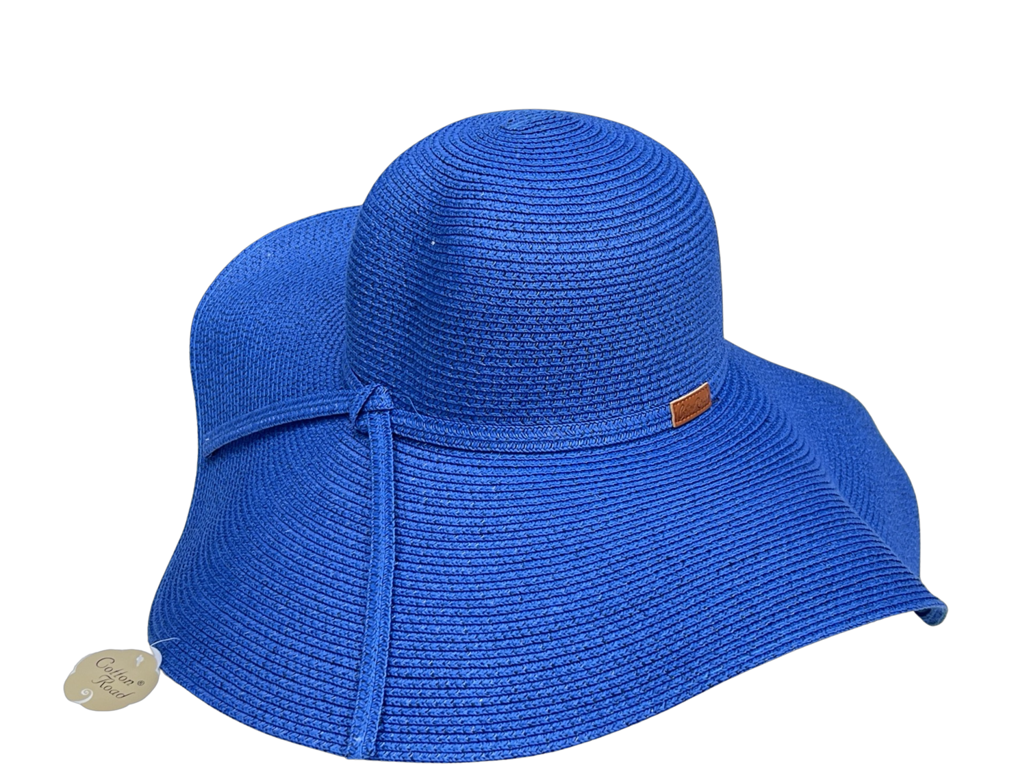 Ladies Packable Straw Floppy Sun Hat