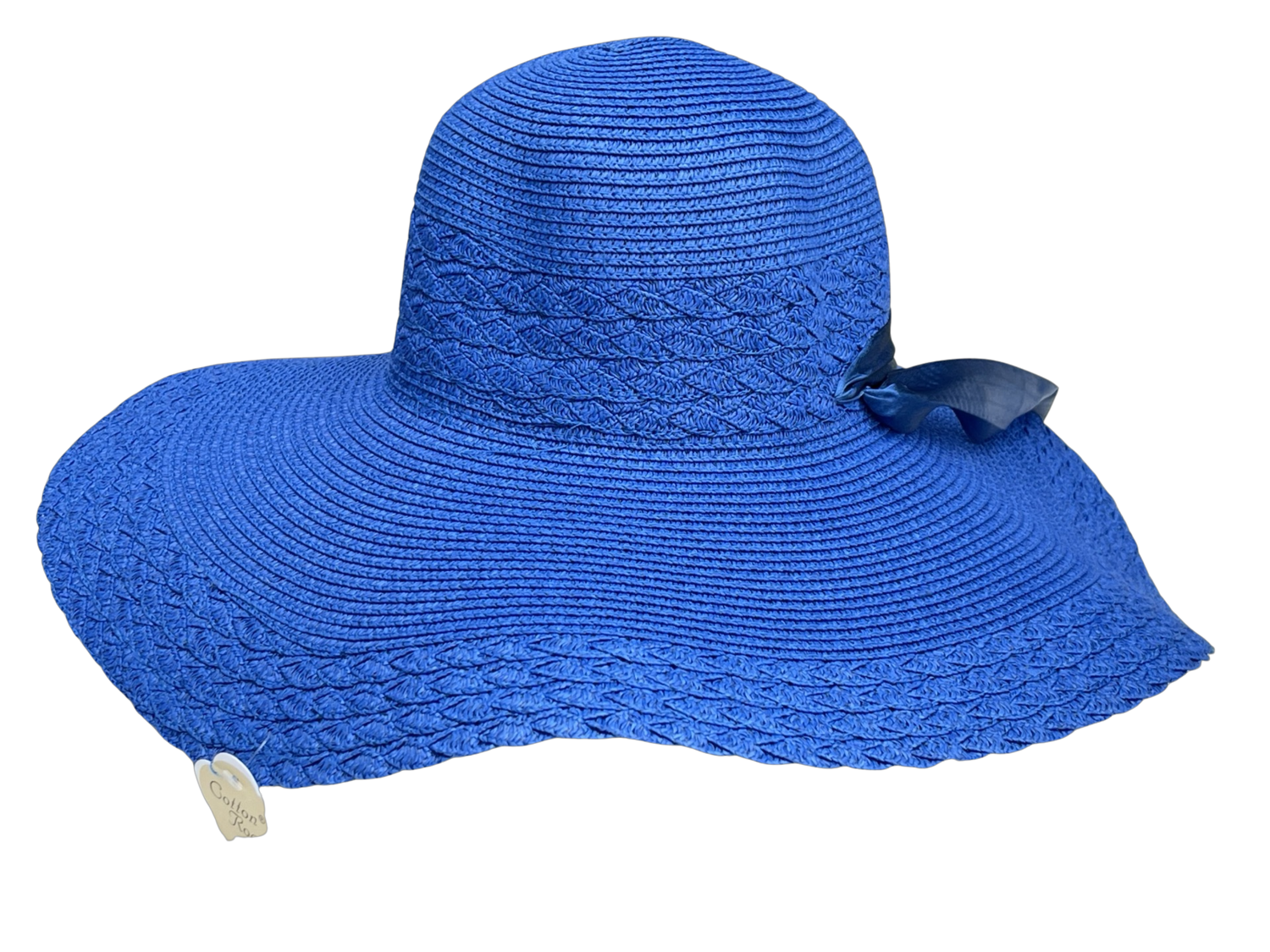 Ladies Packable Straw Floppy Sun Hat