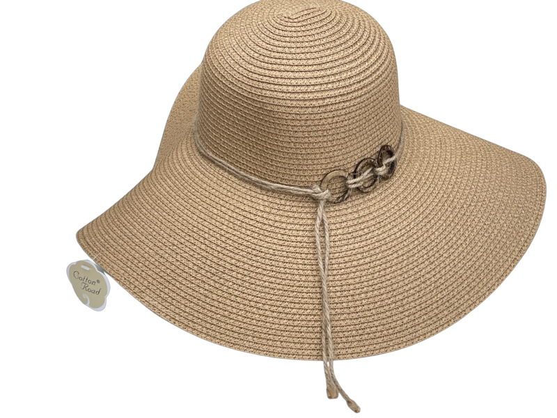 Wide Brim Hat with Rope