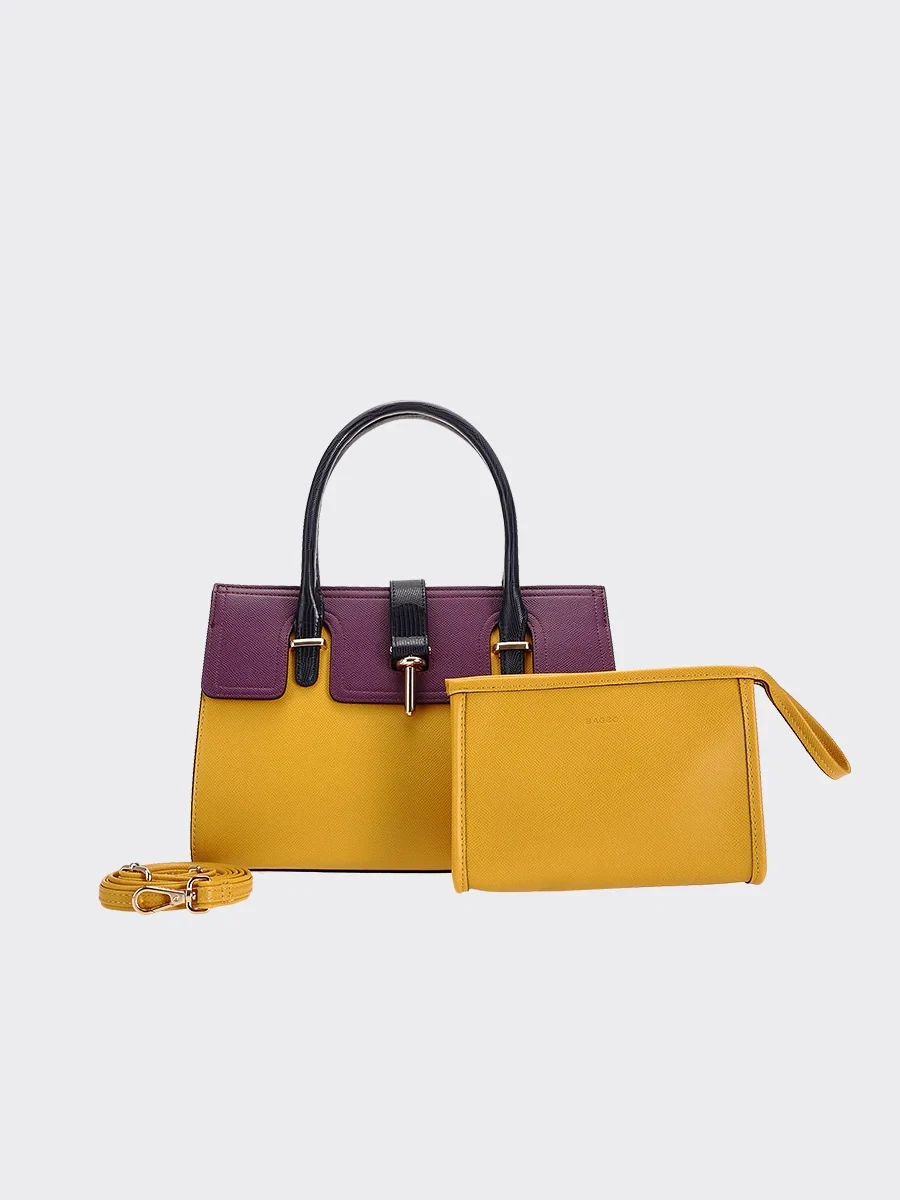 BAGCO Yellow Handbag -BX012304066