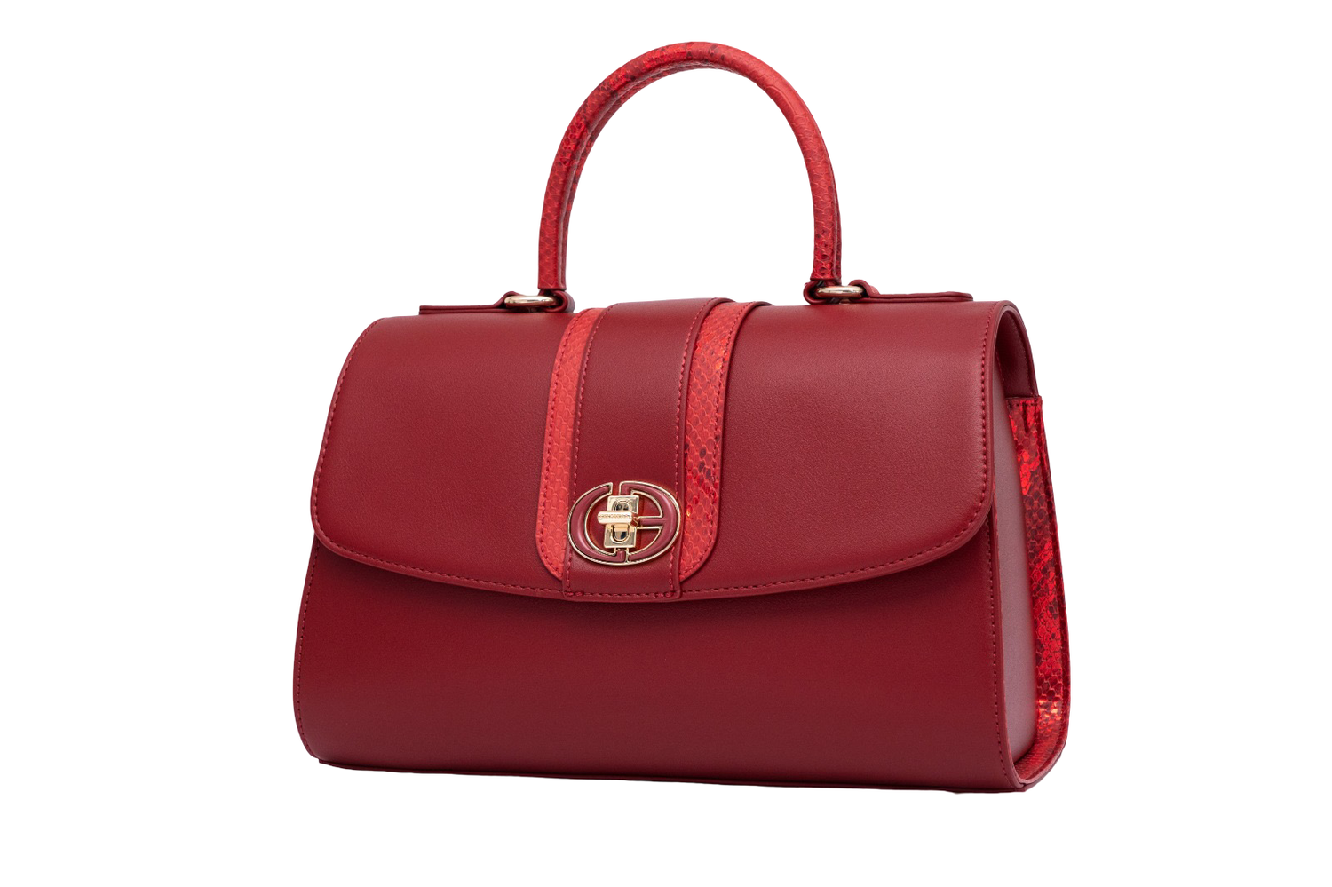 Chrisbella Classic Executive Red Handbag