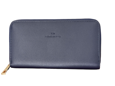 Chrisbella Classy Modern Navy Blue Wallet