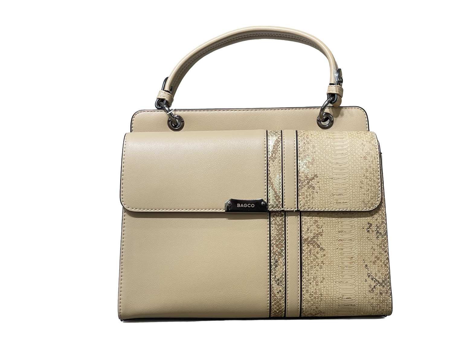 BAGCO Beige Handbag -JF012308019