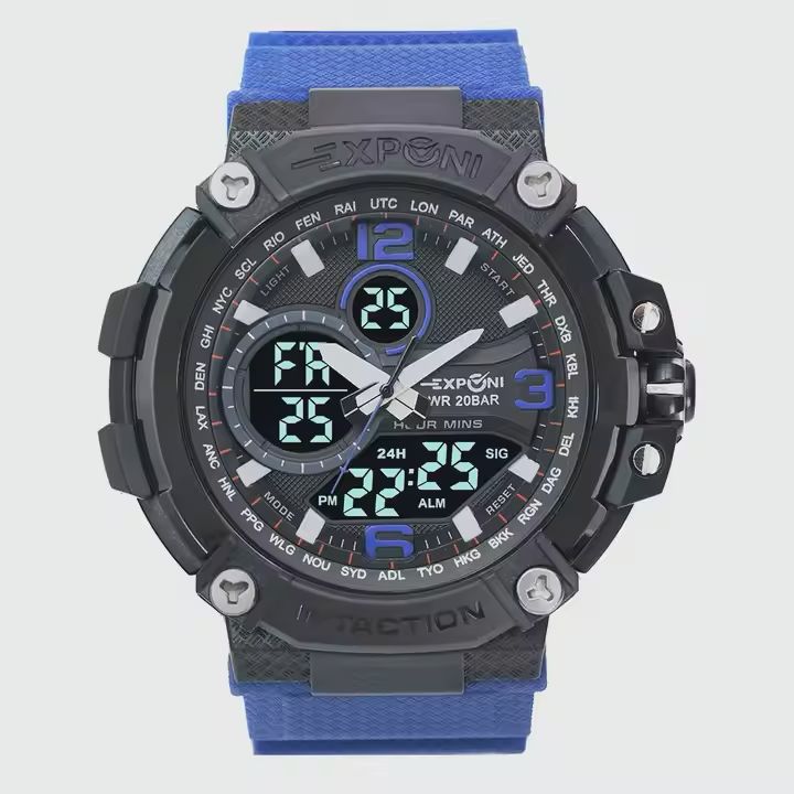 Waterproof Military  Analog and Digital Exponi Watch