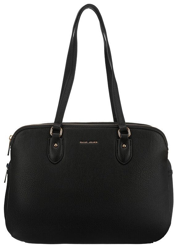 David Jones Small Textured Vegan Leather Bag With Buckle Strap Khaki