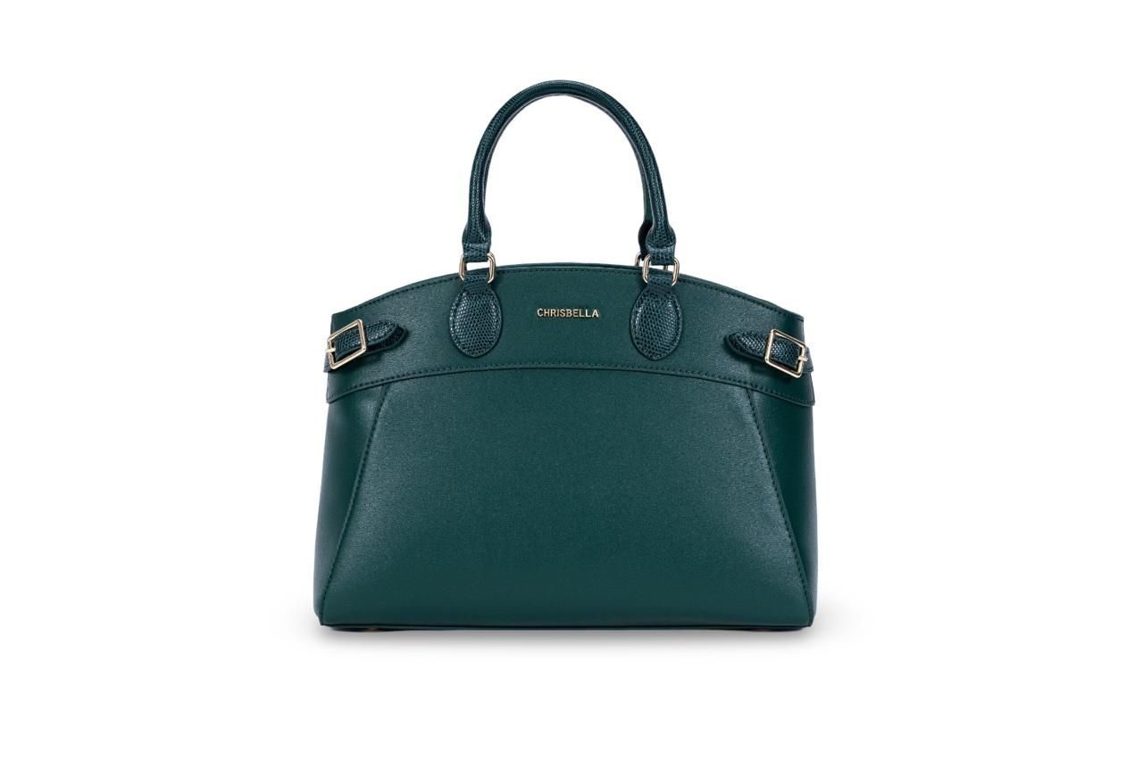 Chrisbella Green Shoulder Handbag