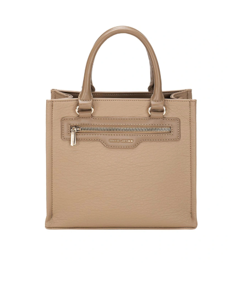 David Jones Taupe Structured Handbag DJ845J