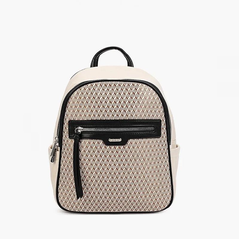 David Jones Beige Backpack