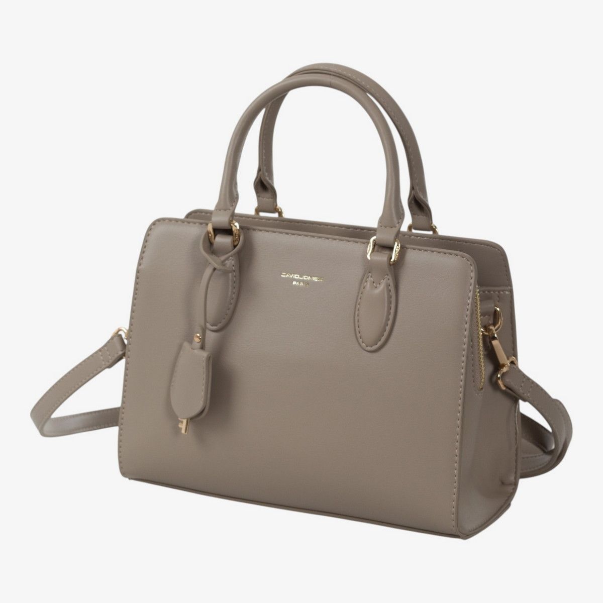 David Jones Taupe Classic Handbag DJ167A