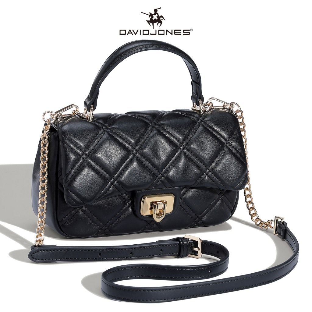 David Jones Black Shoulder Handbag DJ205A