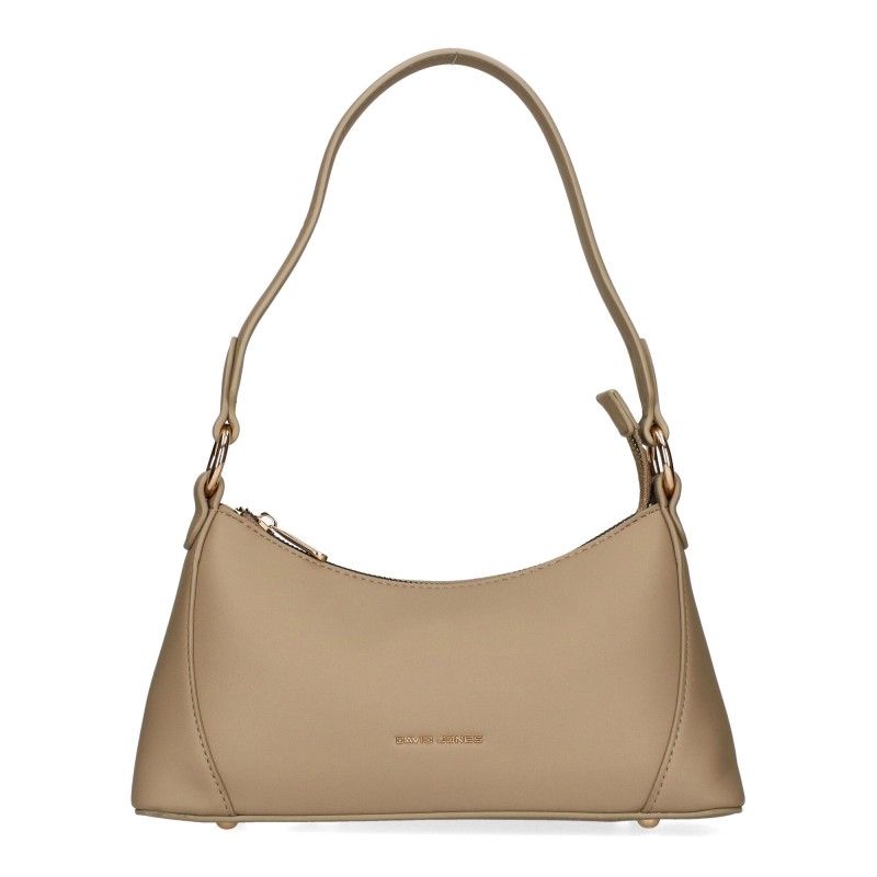 David Jones Taupe Shoulder Handbag DJ204A