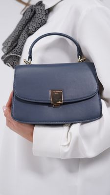 David Jones Blue Handbag DJ300A