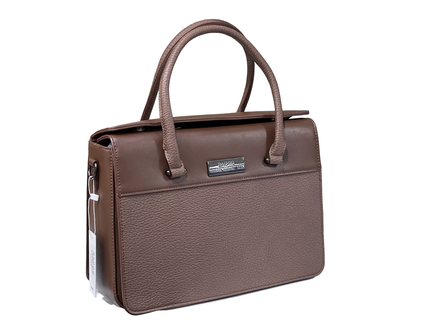 BAGCO Premium Structured Coffee Handbag – Mocha Elegance
