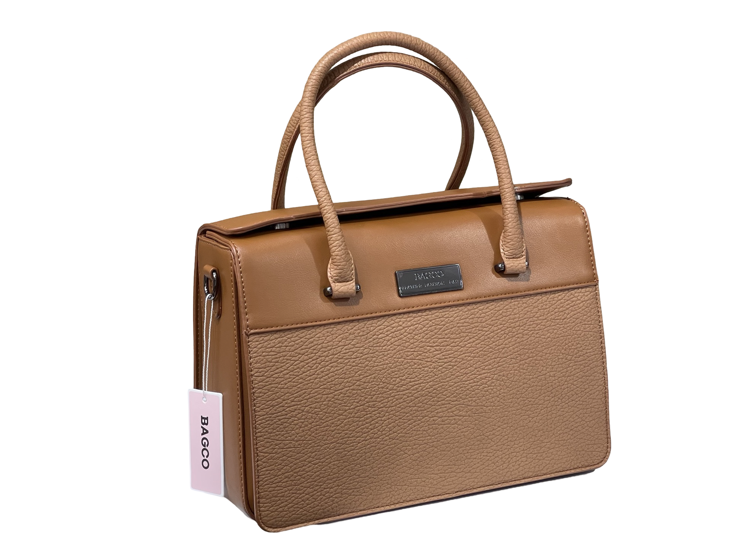 BAGCO Premium Structured Brown Handbag – Mocha Elegance
