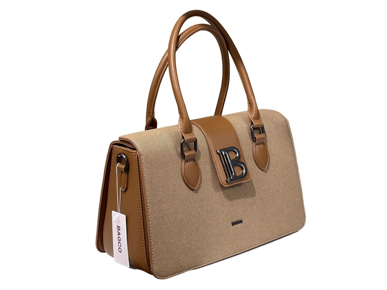 BAGCO Premium Structured Brown Handbag – Mocha Elegance