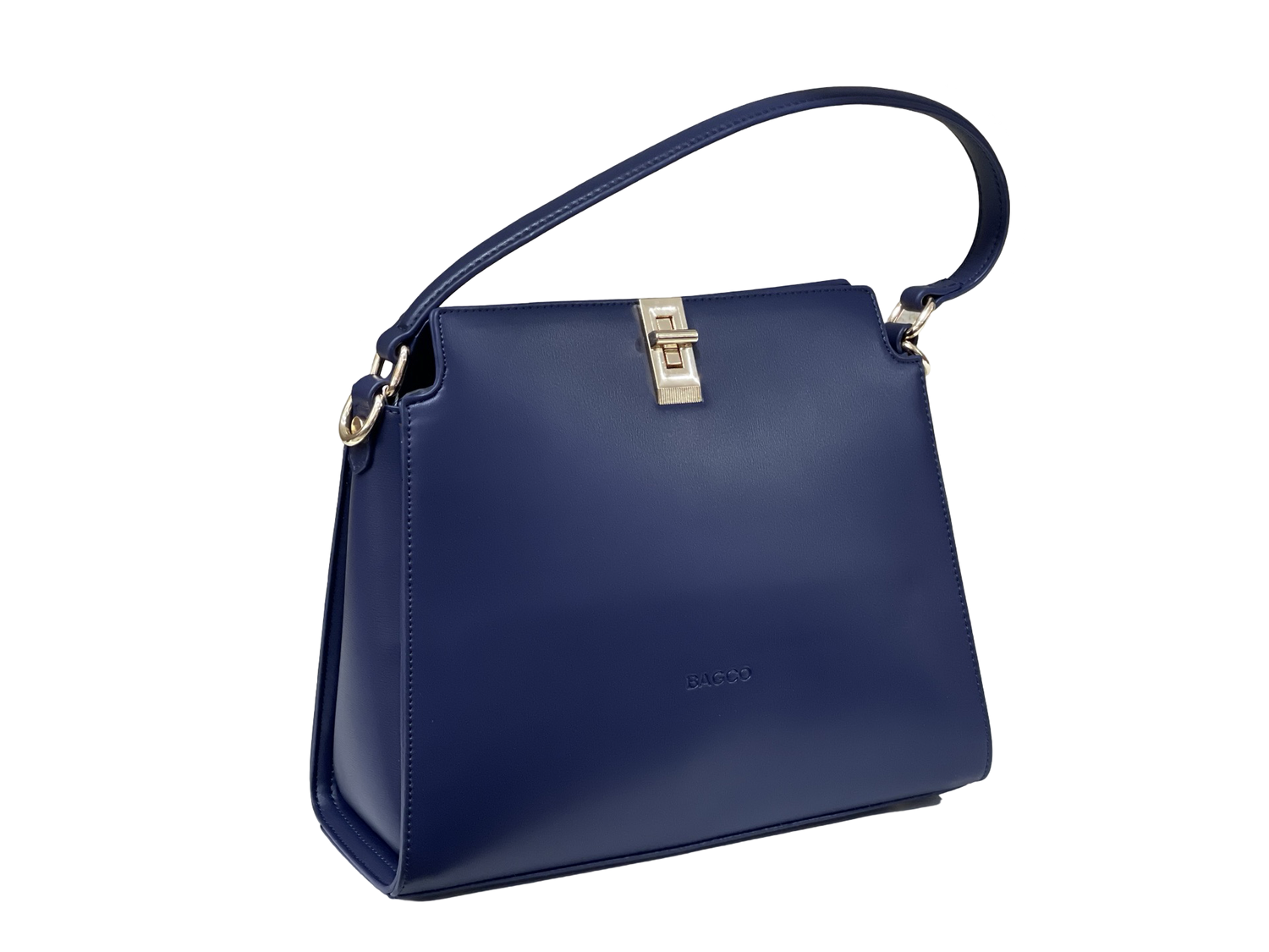 BAGCO Classic Structured Tote – Blue Elegance