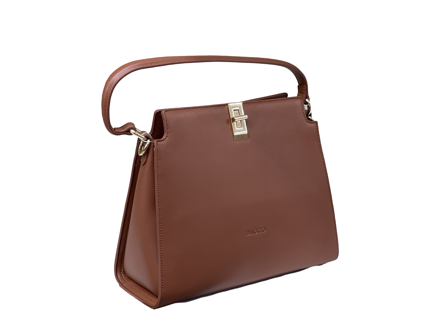 BAGCO Classic Structured Tote – Brown Elegance