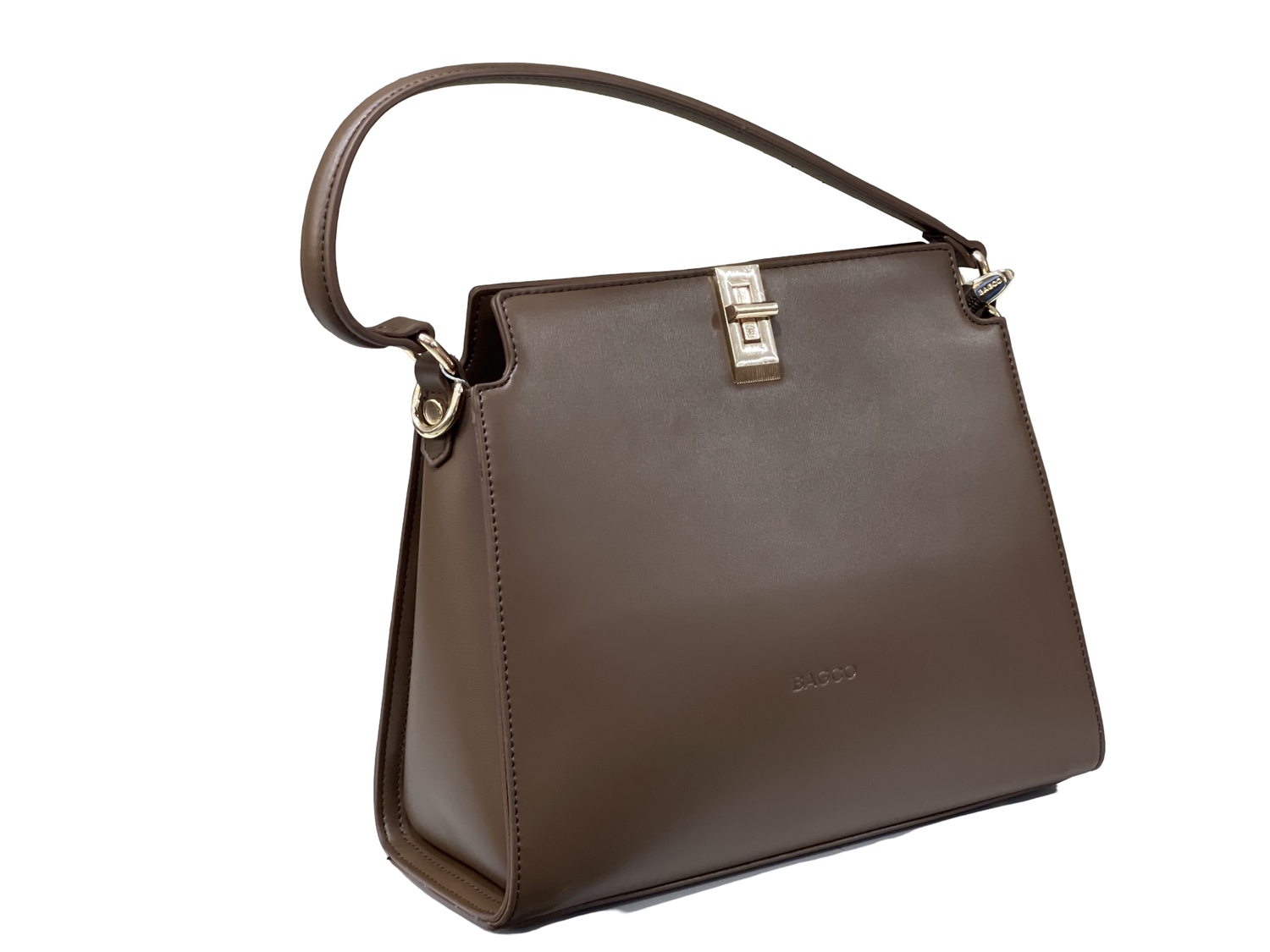 BAGCO Classic Structured Tote – Coffee Elegance