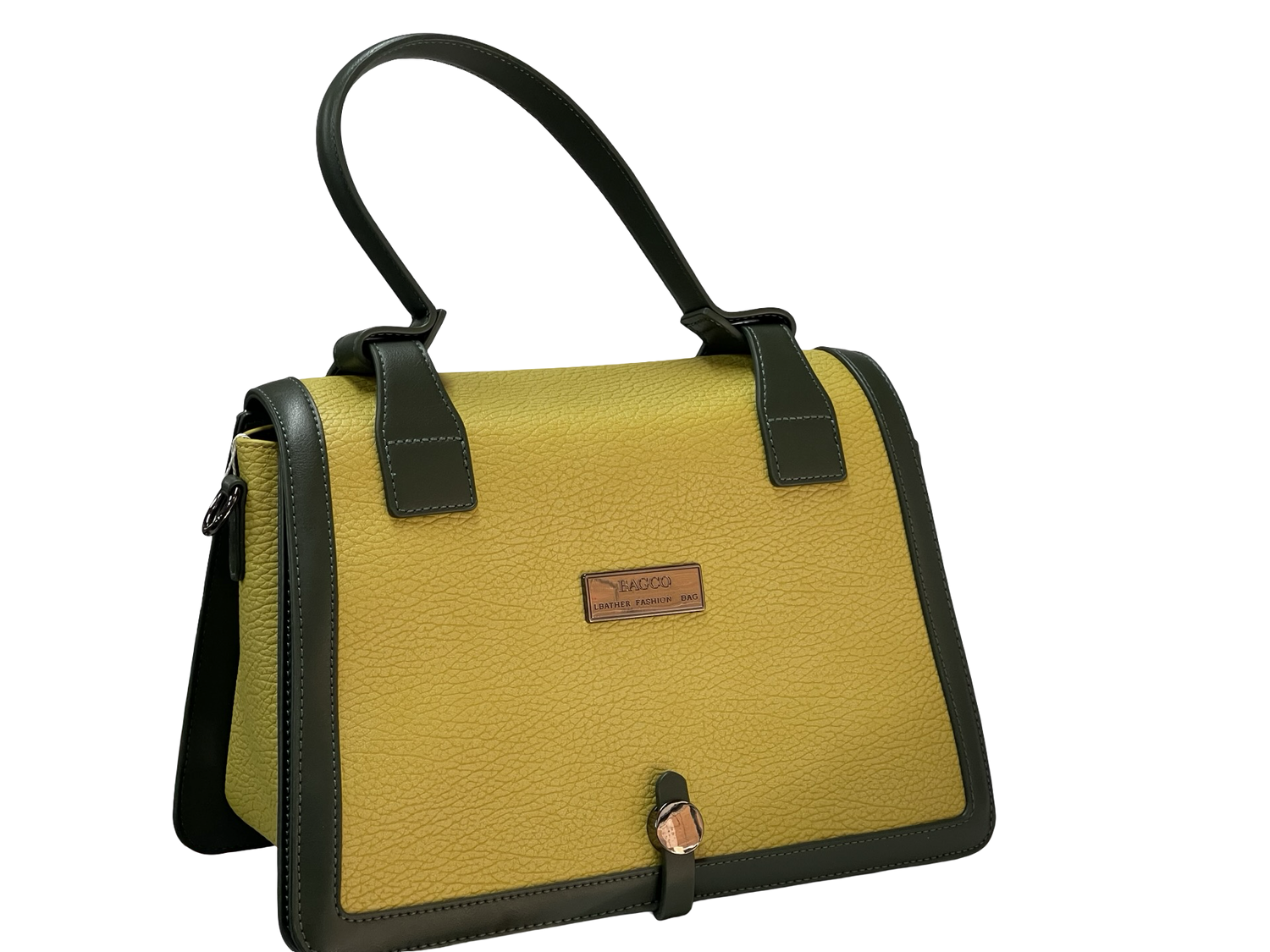 BAGCO Mustard Signature Satchel – Bold Elegance, Everyday Power