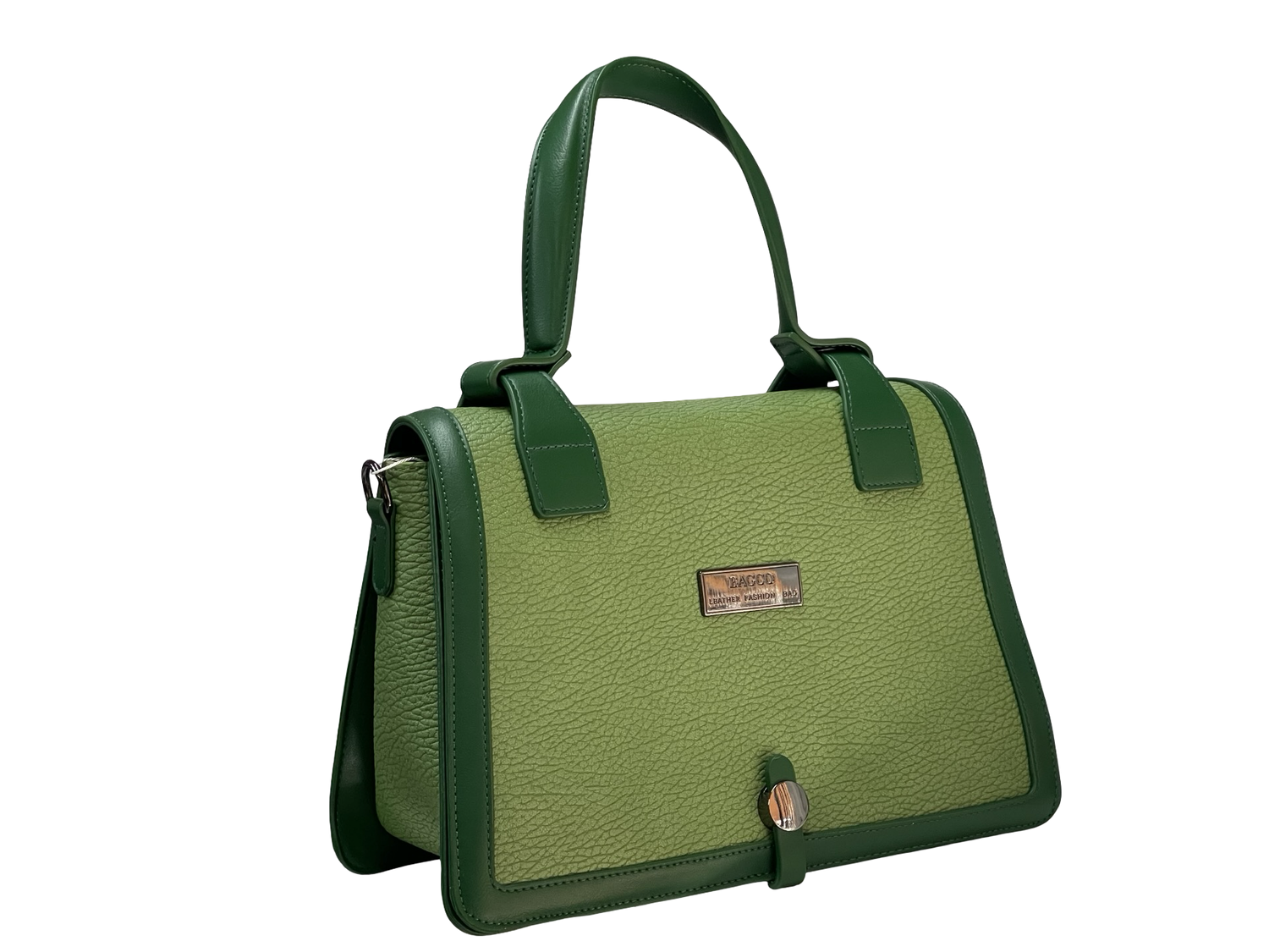 BAGCO Green Signature Satchel – Bold Elegance, Everyday Power