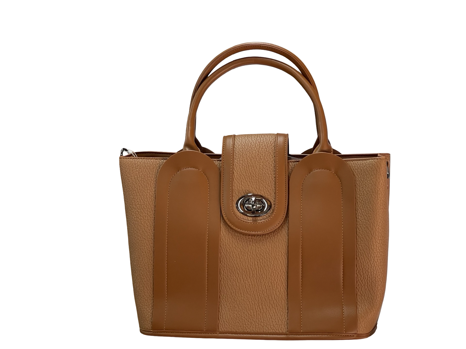 Elegant Brown Structured BAGCO Tote Handbag – Timeless Style, Everyday Function