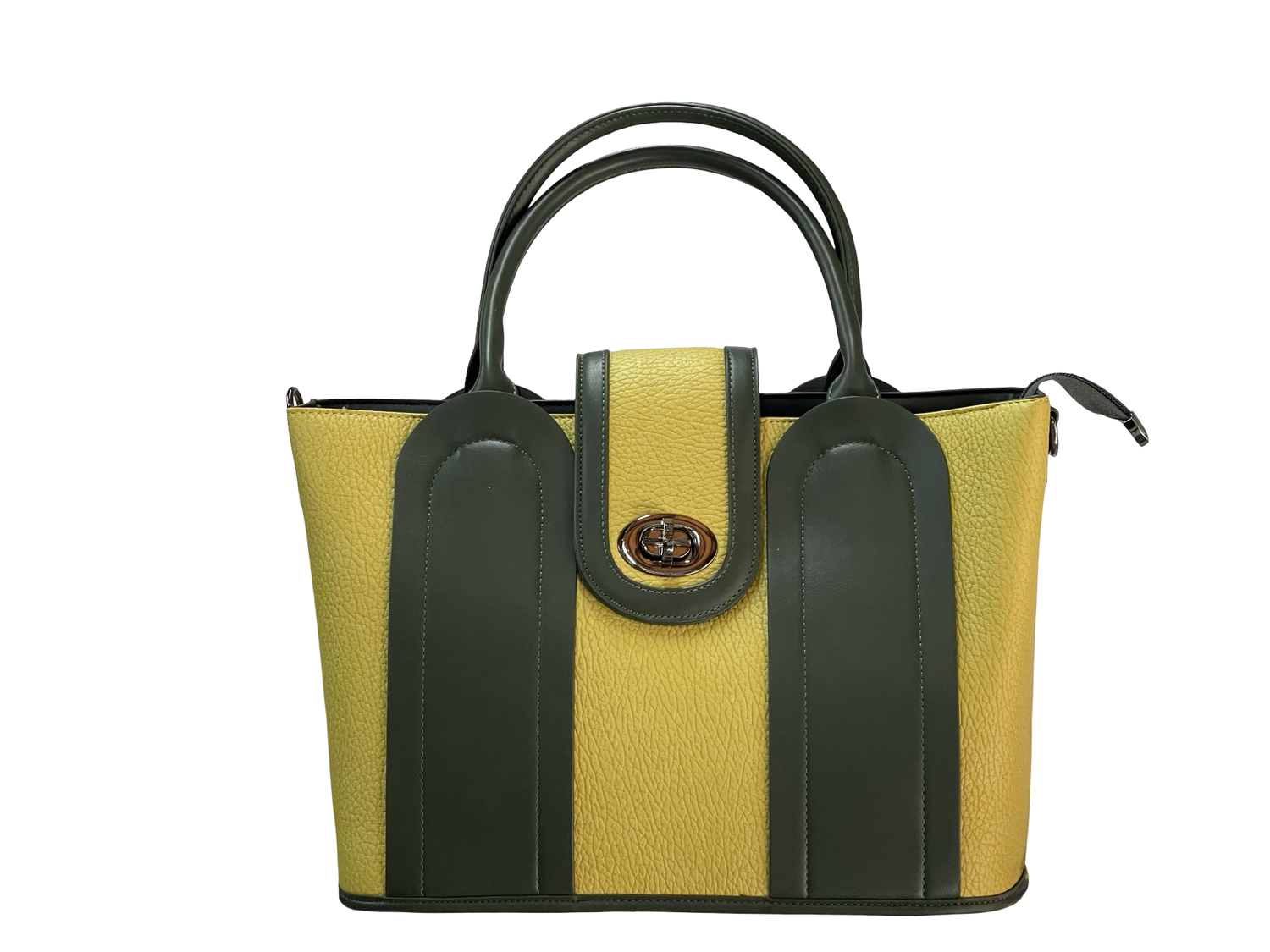 Elegant Mustard Structured BAGCO Tote Handbag – Timeless Style, Everyday Function
