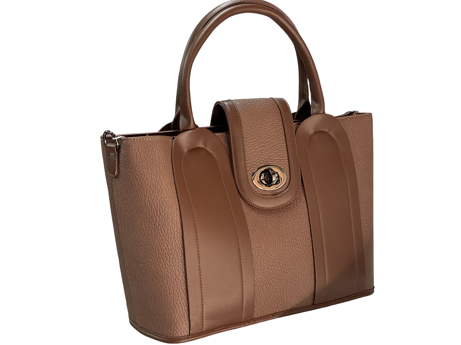 Elegant Coffee Structured BAGCO Tote Handbag – Timeless Style, Everyday Function