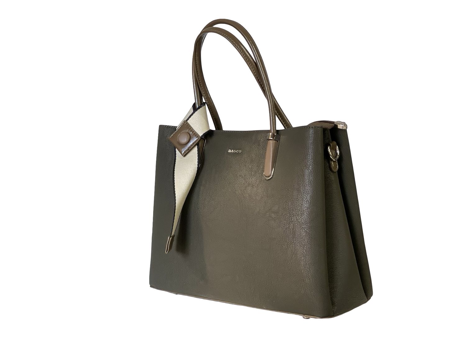 BAGCO Khaki Tall Handbag - SOFT5078010